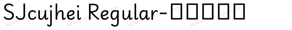 SJcujhei Regular字体转换